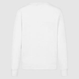 Mercedes AMG Petronas F1 Team White Front Logo Crew Neck Sweatshirt