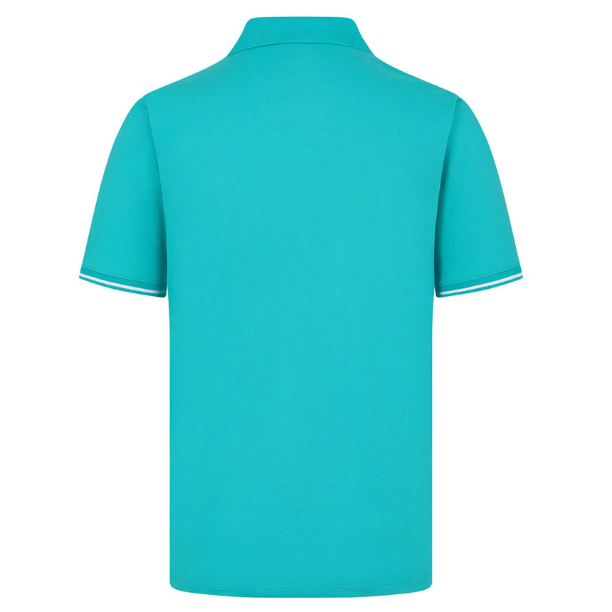 Mercedes AMG Petronas F1 Team Teal Fanwear Polo Tee Shirt