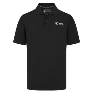 Mercedes AMG Petronas F1 Team Black Travel Polo Tee Shirt