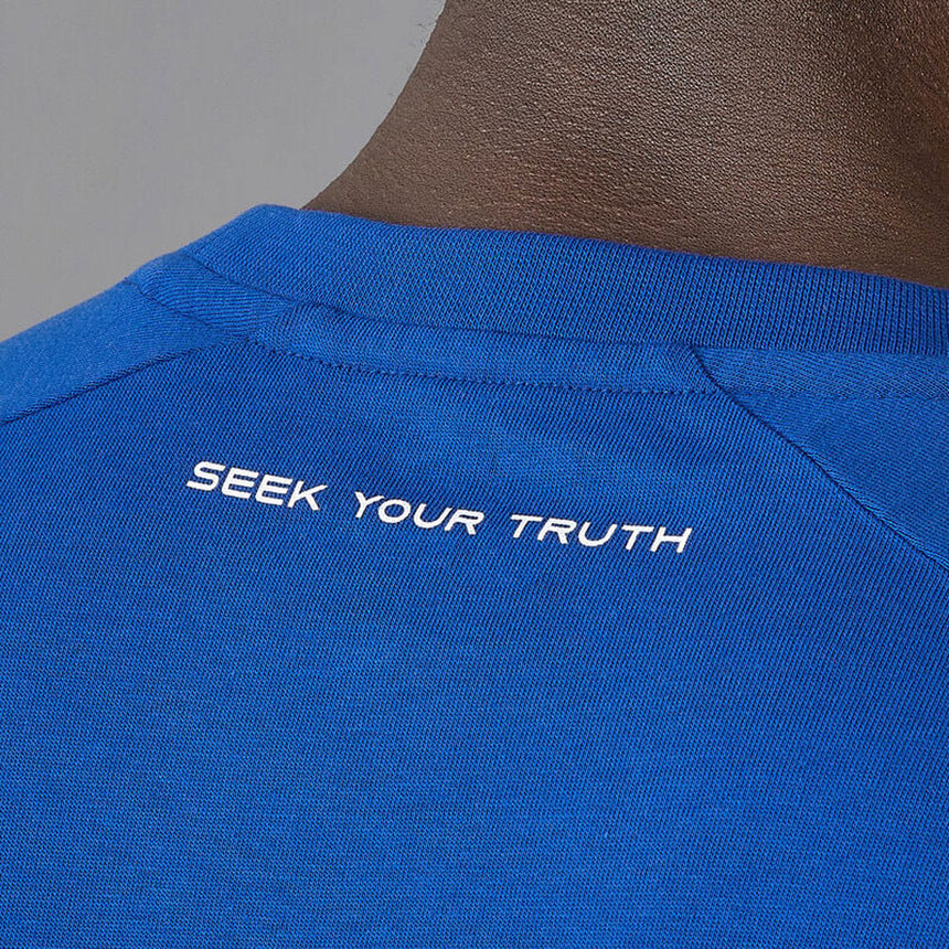 Ayrton Senna Royal Blue Front Logo Fanwear Tee Shirt