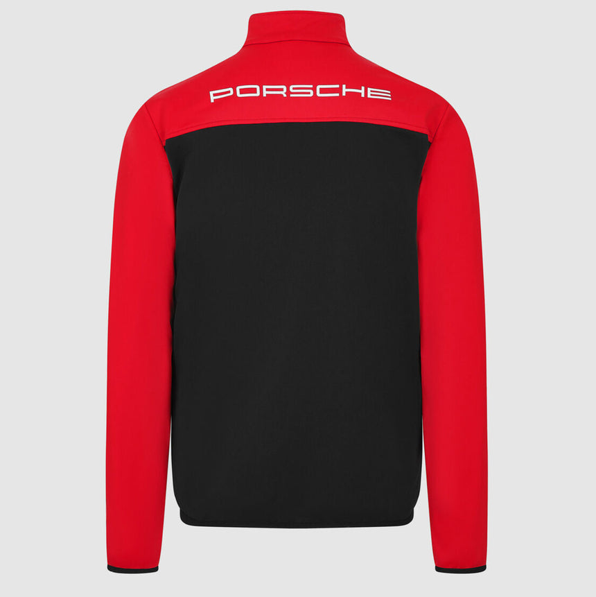 Porsche Motorsport PUMA 2026 Official License Black Travel Softshell Jacket