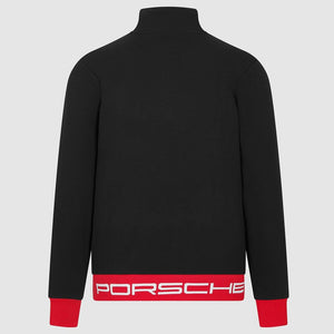 Porsche Motorsport Black Small Logo Fanwear 1/4 Zip Sweatshirt