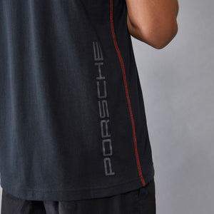 Porsche Motorsport PUMA 2026 Official WEC Le Mans Black Logo Travel Tee Shirt