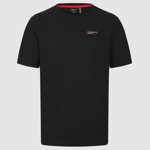 Porsche Motorsport PUMA 2026 Official WEC Le Mans Black Logo Travel Tee Shirt