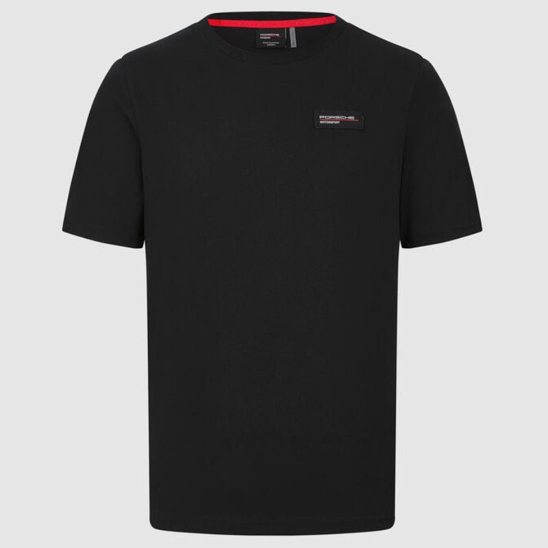 Porsche Motorsport PUMA 2026 Official WEC Le Mans Black Logo Travel Tee Shirt