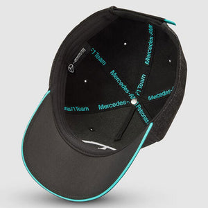 Mercedes AMG Petronas F1 Team Replica Basketball Cap | Black