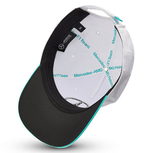 Mercedes AMG Petronas F1 Team Replica Basketball Cap | White