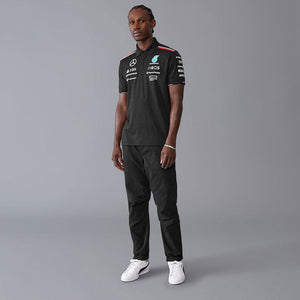 Mercedes AMG Petronas F1 Team Black Pol Tee Shirt