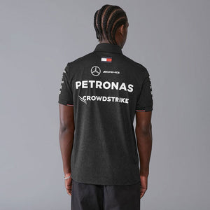 Mercedes AMG Petronas F1 Team Black Pol Tee Shirt