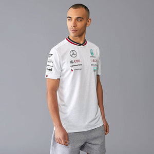 Mercedes AMG Petronas F1 Team 2024 White Driver Tee Shirt