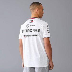Mercedes AMG Petronas F1 Team 2024 White Driver Tee Shirt
