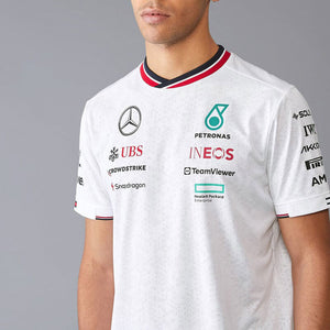 Mercedes AMG Petronas F1 Team 2024 White Driver Tee Shirt