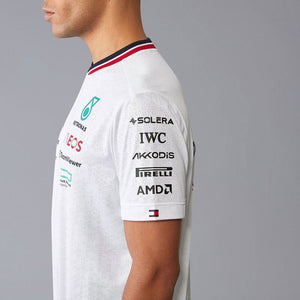 Mercedes AMG Petronas F1 Team 2024 White Driver Tee Shirt