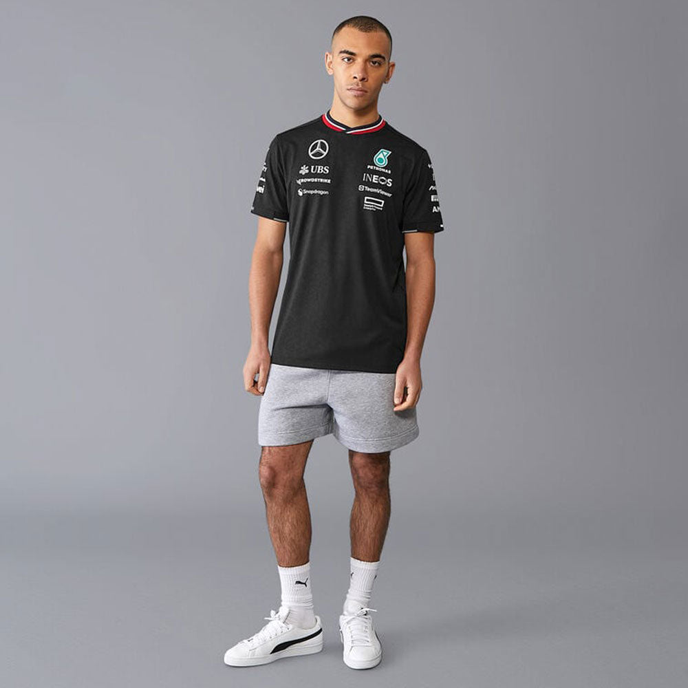 Mercedes AMG Petronas F1 Team 2024 Black Driver Tee Shirt Pitwalk mercedes-amg-petronas-f1-team-2024-black-driver-tee-shirt-pitwalk