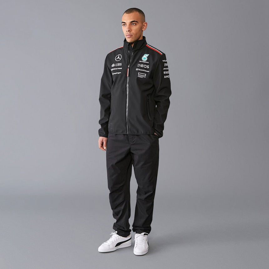Mercedes AMG Petronas F1 Team Black 2024 Softshell Jacket