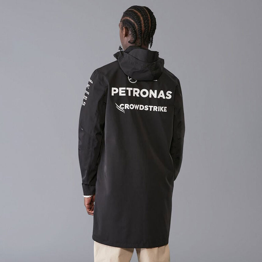 Mercedes AMG Petronas F1 Team 2024 Black Waterproof Rain Jacket