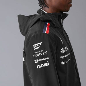 Mercedes AMG Petronas F1 Team 2024 Black Waterproof Rain Jacket