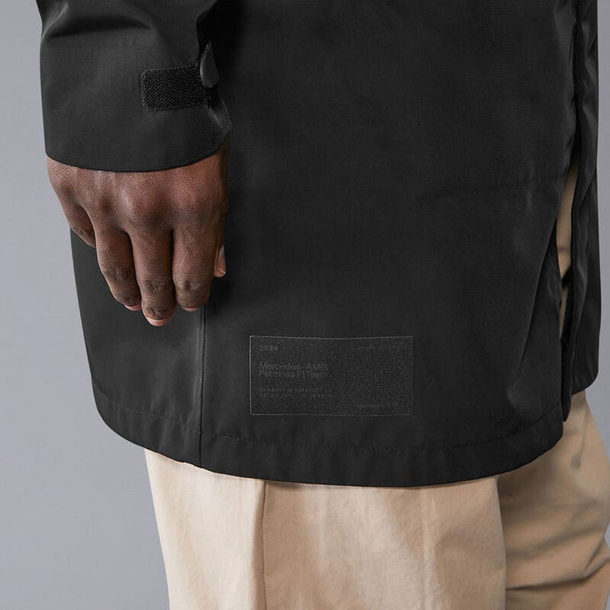 Mercedes AMG Petronas F1 Team 2024 Black Waterproof Rain Jacket