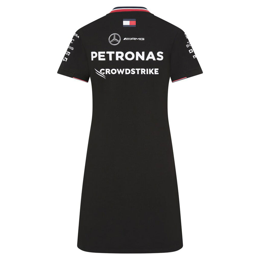 Mercedes AMG Petronas F1 Team Black Ladies Tee Shirt Dress