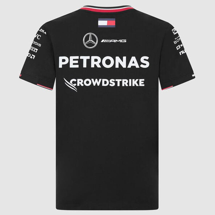 Mercedes AMG Petronas F1 Team Kids Black Driver Tee Shirt