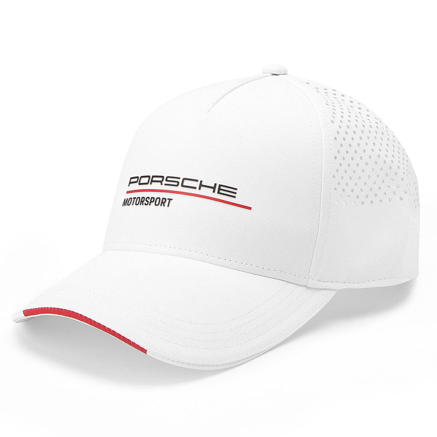 Porsche Motorsport Official Snap Back Cap - Black, White & Red