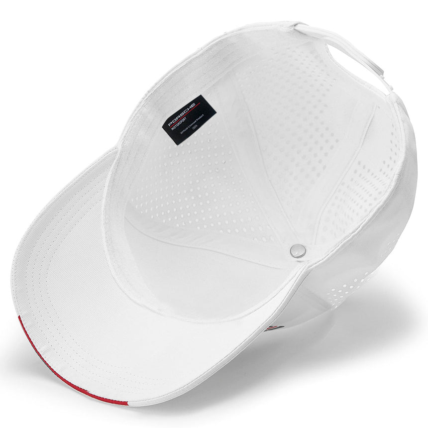 Porsche Motorsport Official Snap Back Cap - Black, White & Red