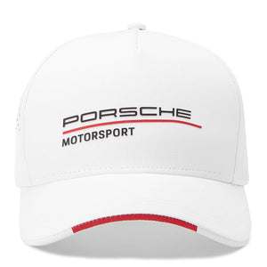 Porsche Motorsport Official Snap Back Cap - Black, White & Red