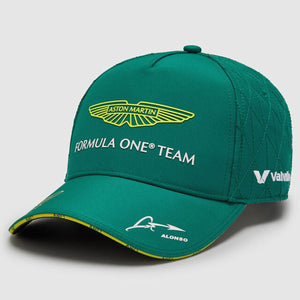 Aston Martin F1 Fernando Alonso #14 2024 Green Snap Back Drivers Cap