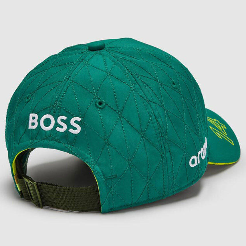 Aston Martin F1 Fernando Alonso #14 2024 Green Snap Back Drivers Cap