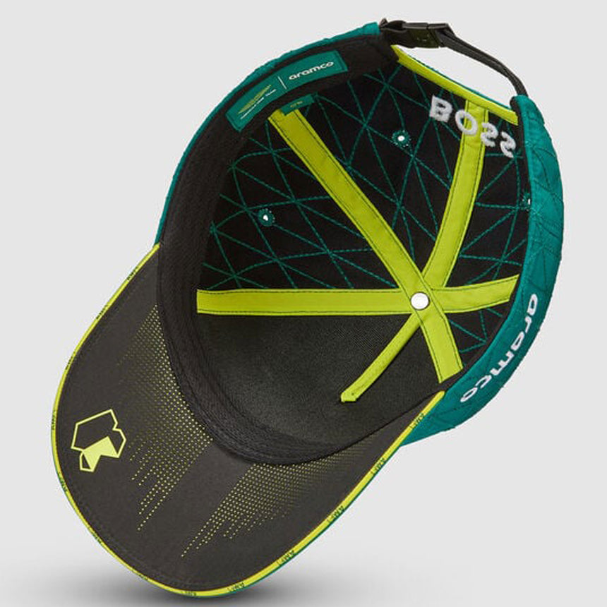 Aston Martin F1 Fernando Alonso #14 2024 Green Snap Back Drivers Cap