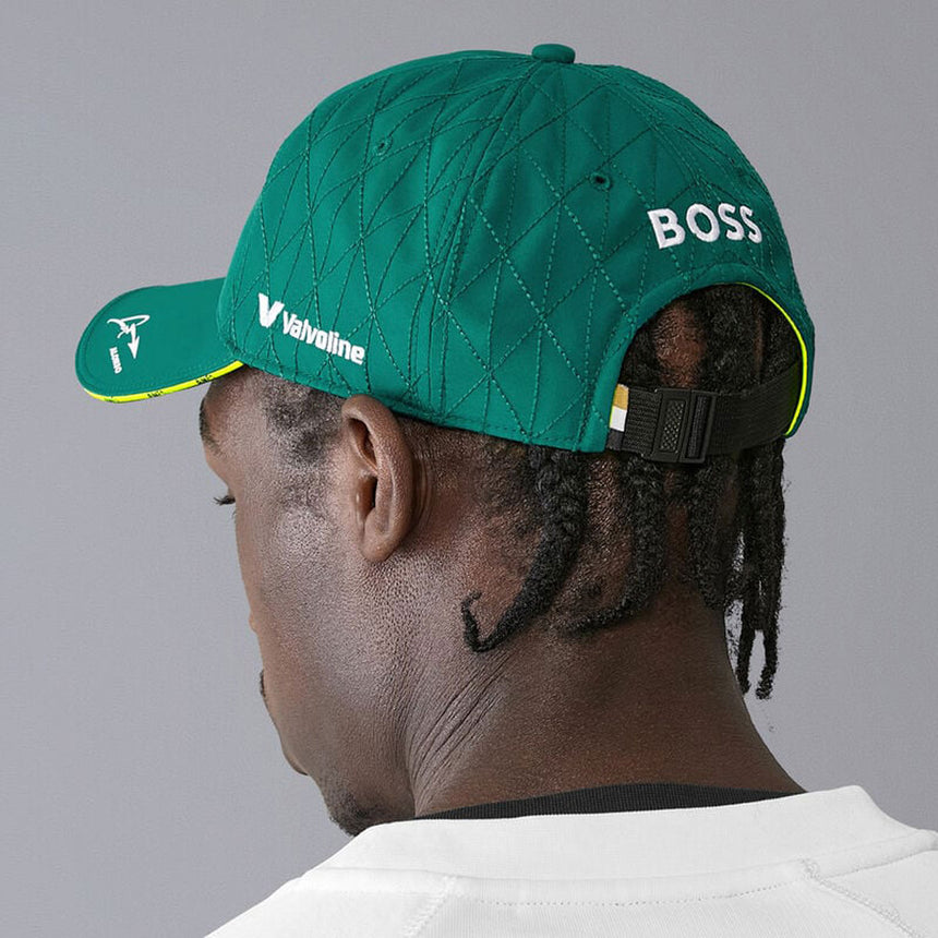 Aston Martin F1 Fernando Alonso #14 2024 Green Snap Back Drivers Cap