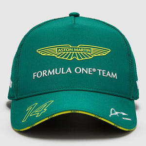 Aston Martin F1 Fernando Alonso #14 2024 Green Snap Back Drivers Cap