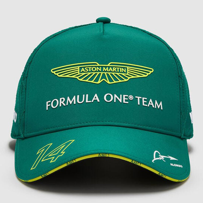 Aston Martin F1 Fernando Alonso #14 2024 Green Snap Back Drivers Cap
