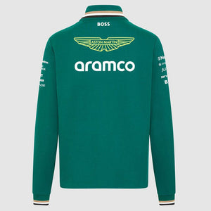 Aston Martin F1 Team Green 1/4 Zip Drivers Sweater