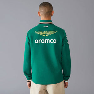 Aston Martin F1 Team Green 1/4 Zip Drivers Sweater