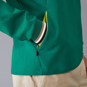 Aston Martin F1 Team Green 1/4 Zip Drivers Sweater