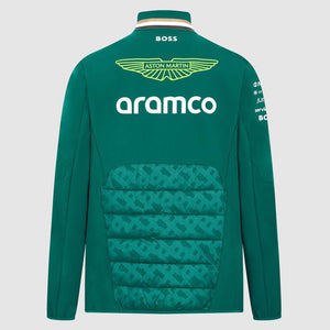 Aston Martin F1 Team Green 2024 Hybrid Padded Softshell Jacket