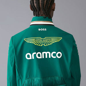 Aston Martin F1 Team Green 2024 Hybrid Padded Softshell Jacket