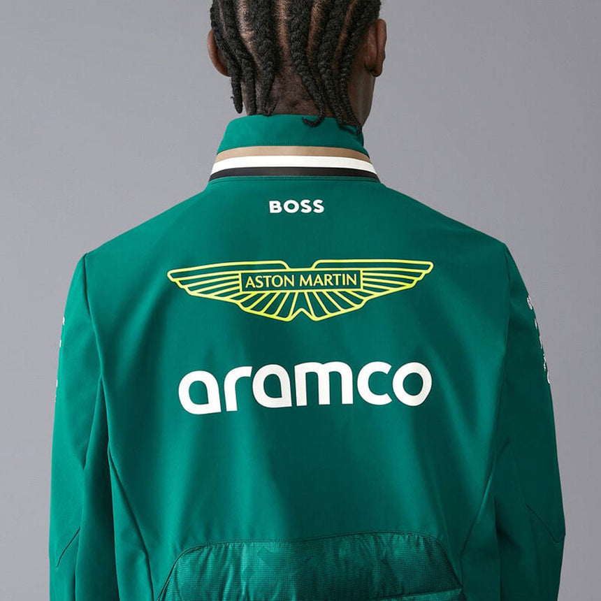 Aston Martin F1 Team Green 2024 Hybrid Padded Softshell Jacket
