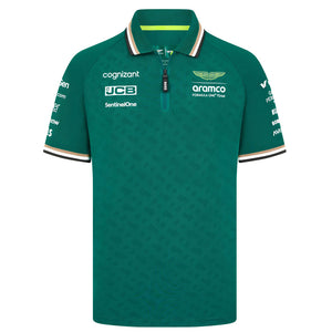 Aston Martin F1 Team 2024 Green Polo Tee Shirt