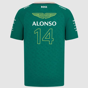 Aston Martin F1 Team 2024 Fernando Alonso #14 Drivers Tee Shirt