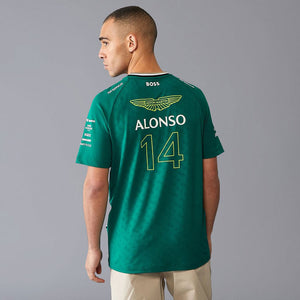 Aston Martin F1 Team 2024 Fernando Alonso #14 Drivers Tee Shirt