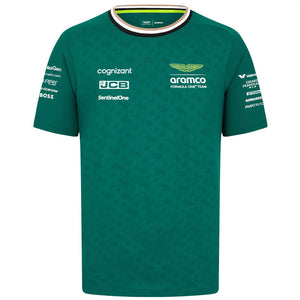 Aston Martin F1 Team Kids Green Fernando Alonso #14 Drivers Tee Shirt