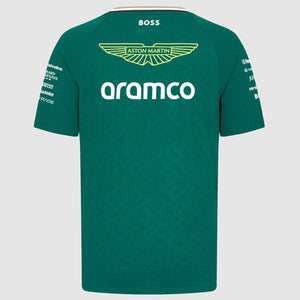 Aston Martin F1 Team Kids Green Drivers Tee Shirt