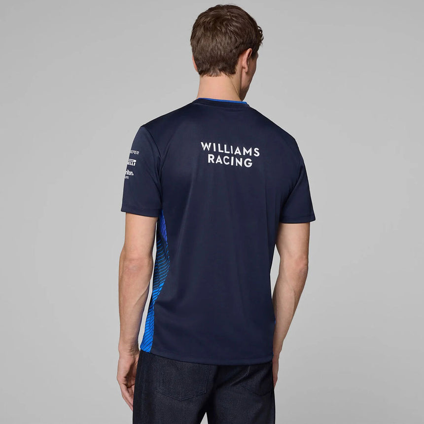 Williams Racing PUMA 2025 Team T‑Shirt – Official Williams F1 Navy Replica Tee