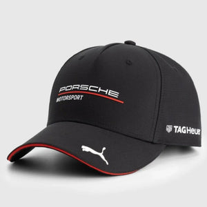 Porsche Motorsport PUMA 2026 Official License Black Team Baseball Cap