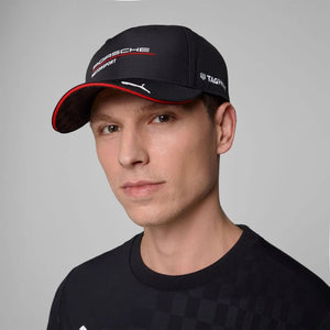 Porsche Motorsport PUMA 2026 Official License Black Team Baseball Cap