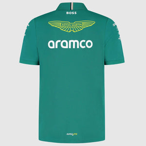 Aston Martin F1 2025 Men’s Team Replica Polo Shirt – Official Licensed Gear