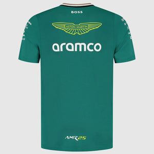 Aston Martin F1 Team 2025 Replica Men’s Green Team T‑Shirt
