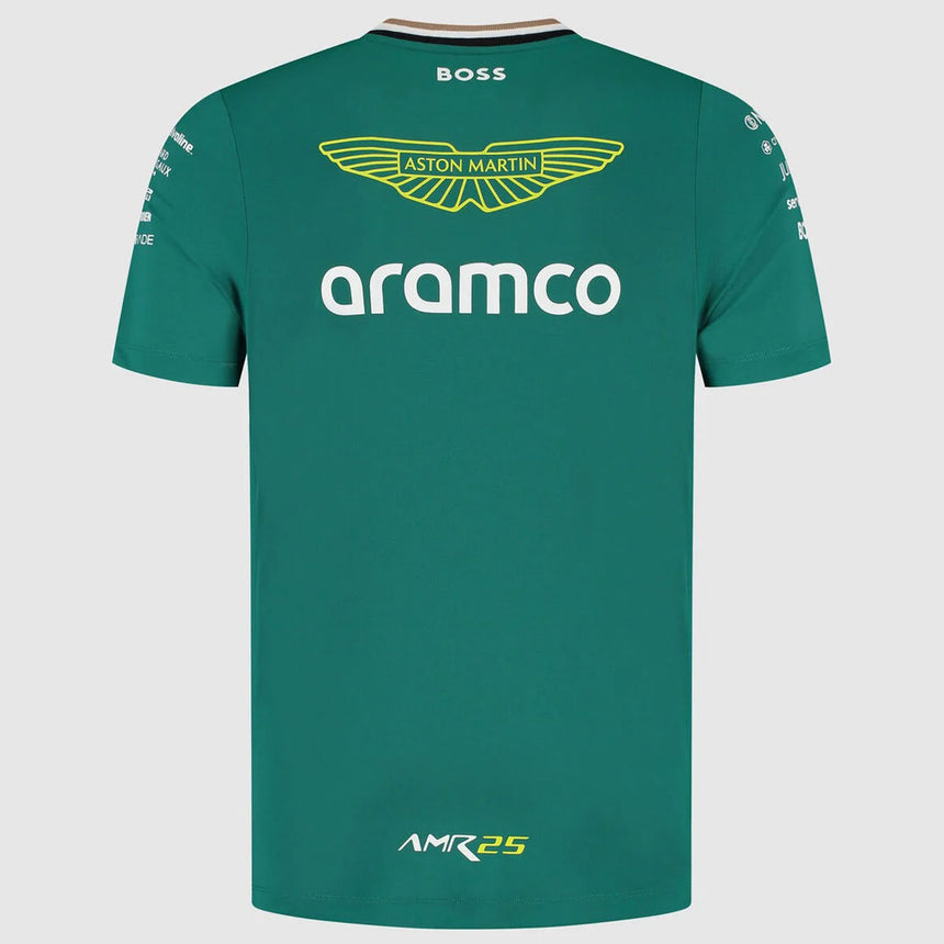 Aston Martin F1 Team 2025 Replica Men’s Green Team T‑Shirt
